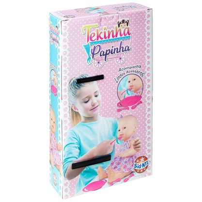 Boneca Tekinha Papinha Com Acessórios