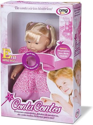 Boneca Vinil Com Som Baby Conta Contos
