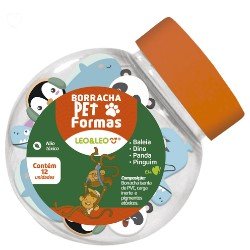 Borracha Escolar Pet Formas Divertidas De Animais Desenho