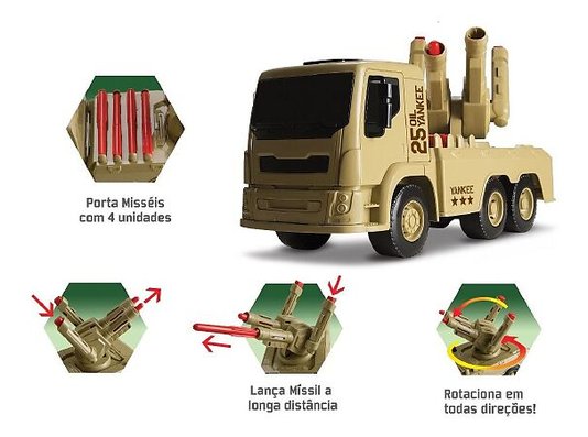 Brinquedo Caminhão Lança Missel 25 Oil Yankee