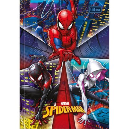 Caderno Brochura 1/4 48 Folhas Spider Man