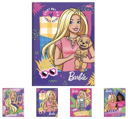 Caderno Brochura 1/4 80 Folhas Barbie