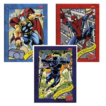 Caderno Brochura 1/4 80 Folhas Marvel Comics