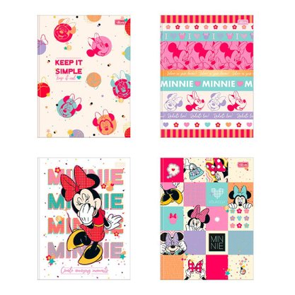 Caderno Brochura 48 Folhas Minnie