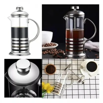 Cafeteira Francesa Vidro e Metal 350 ml