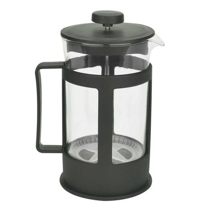 Cafeteira Prensa Francesa De Vidro Com Tampa Preta 600ml Mek