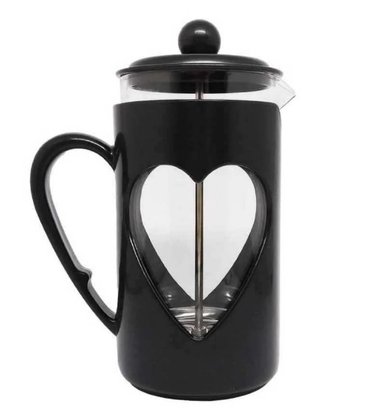 Cafeteira Prensa Francesa De Vidro Coração 660ml