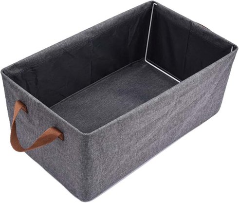 Caixa Organizadora Multiuso Tecido Base Metal 