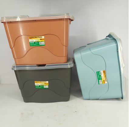 Caixa Plástica Multiuso 34L