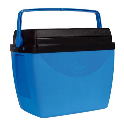 Caixa Térmica 18Litros Cor Azul Com Preto Mor