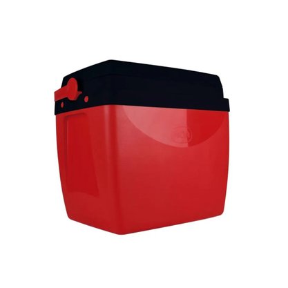Caixa Térmica 26 Litros Cor Vermelho Com Preto Mor