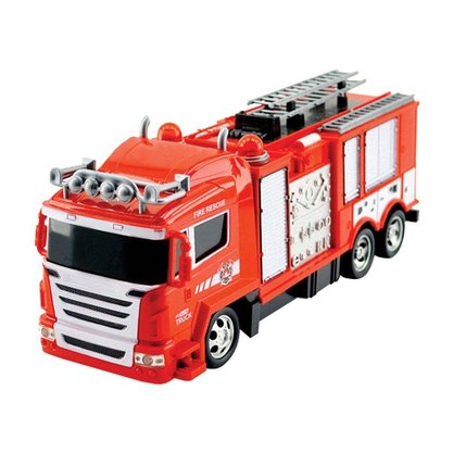 Caminhão Bombeiro Controle Remoto 7 Funções Luz E Som
