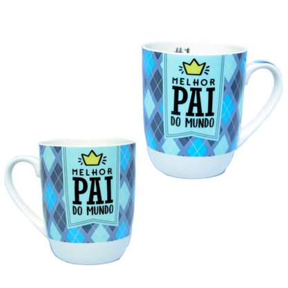 Caneca Ceramica Orchid 400ml Melhor Pai Do Mundo