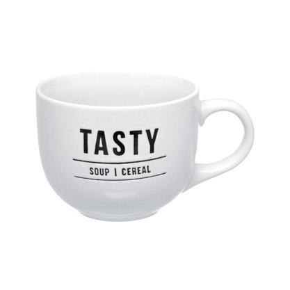 Caneca Jumbo Cerâmica Manhattan 750ml Branca