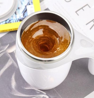 Caneca Misturadora Com Tampa E Bateria 380ml Inox