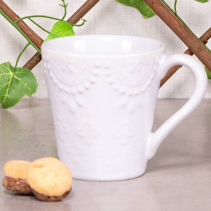 Caneca Dalas 280ml Branca Biona