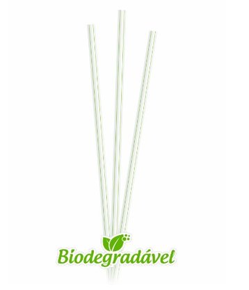 Canudo Biodegradável Embalado 100 Unidades Translúcido