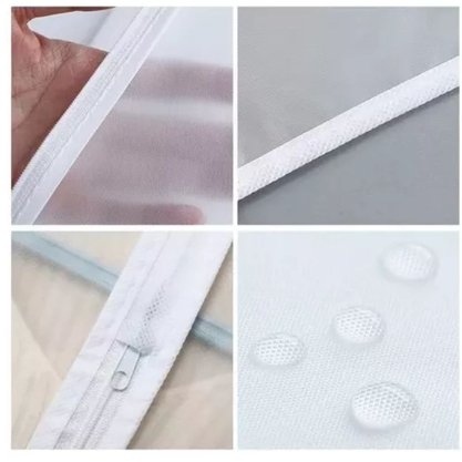 Capa Para Roupa Terno Casaco Protetora Com Zíper 60 x 100cm Imporiente
