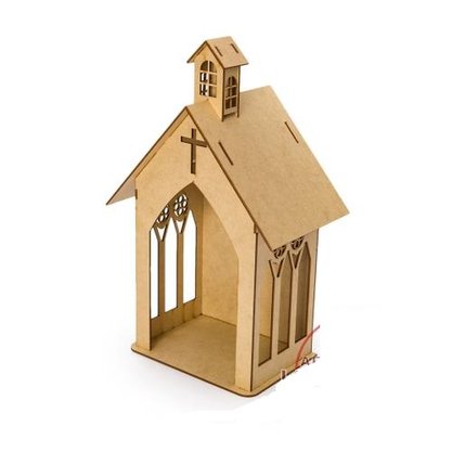 Capela Em MDF Laser 37,8cm G