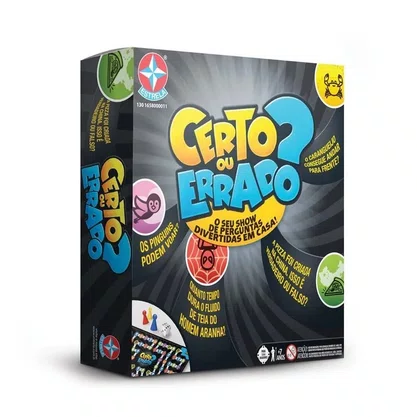 Certo Ou Errado Jogo de Tabuleiro Estrela