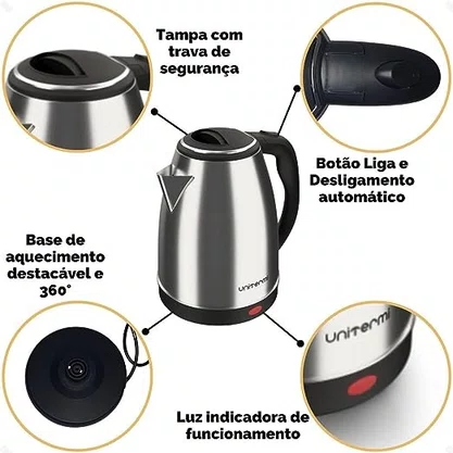 Chaleira Elétrica 1,8L Atacama 220V