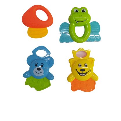 Chocalho Infantil Encantado Plástico 4 Peças