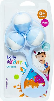 Chocalho Bebê Lolly Azul