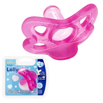 Chupeta 100% Silicone Rosa