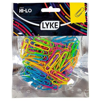 Clips 100 Peças Ziper Bag Neon