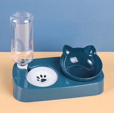 Comedouro E Bebedouro Dual Pet 3 Peças G