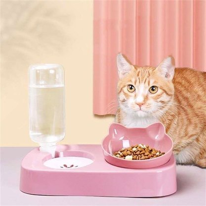 Comedouro E Bebedouro Dual Pet 3 Peças M