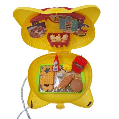 Conjunto Bolsa Comidinha De Plástico Com 27 Acessórios JR Toys