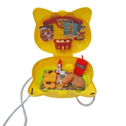 Conjunto Bolsa Comidinha De Plástico Com 27 Acessórios JR Toys
