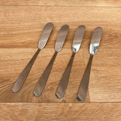 Conjunto Espátula Para Manteiga Premium Com 3 Peças 15,2cm Aço Inox