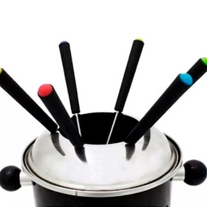 Conjunto Fondue Inox Com 10 Peças