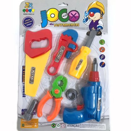 Conjunto Infantil De Ferramentas De Plástico JR Toys