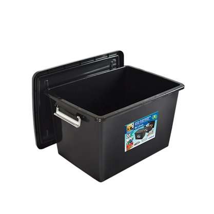 Container Organizador Com Tampa 56L Preto