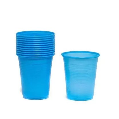 Copo Plástico 200ml 50 Unidades Azul Claro