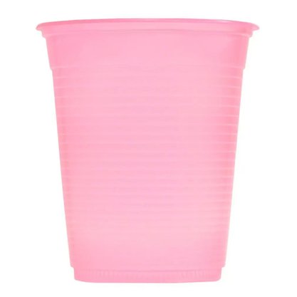 Copo Plástico 200ml 50 Unidades Rosa Claro