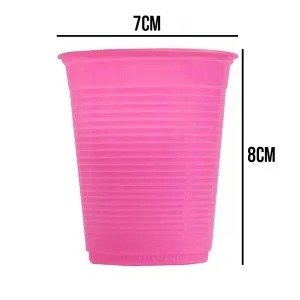Copo Plástico 200ml 50 Unidades Rosa Pink