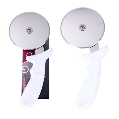 Cortador de Pizza Profissional 10,5cm Branco