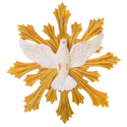 Decoração Divino Espírito Santo Em Resina 19cm