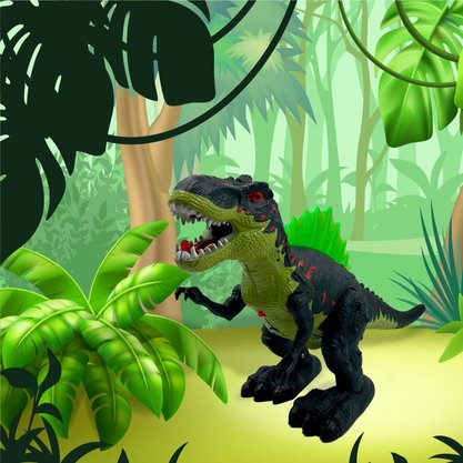Dinossauro A Pilha Luz Som Vapor E Movimento Jr Toys