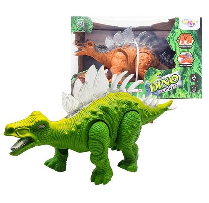 Dinossauro Estegossauro A Pilha Wellkids