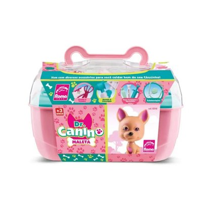 Doutor Canino Maleta Veterinário Rosa