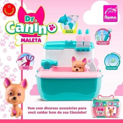 Doutor Canino Maleta Veterinário Rosa