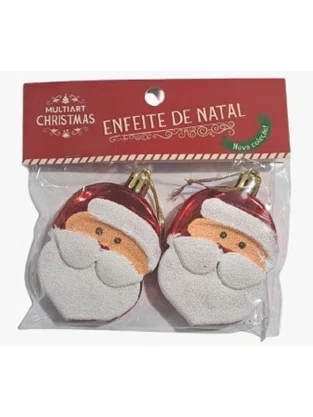 Enfeite De Natal Papai Noel 8 CM