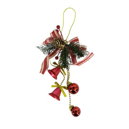 Enfeite De Pendurar Natal Sinos Laços Bolas