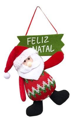 Enfeite De Porta Papai Noel Pendurado