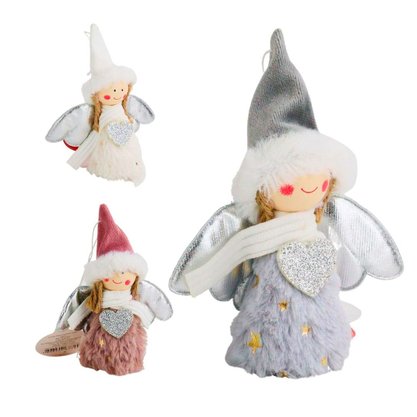 Enfeite Natal Pendente Fada 14cm